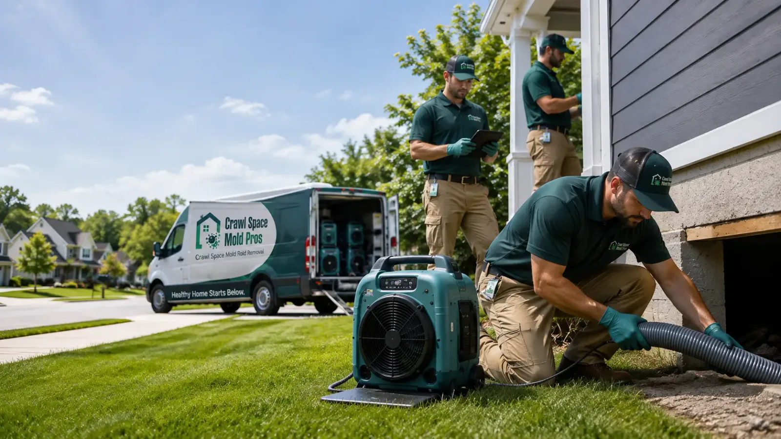 Crawl Space Mold Removal in Council Bluffs, IA